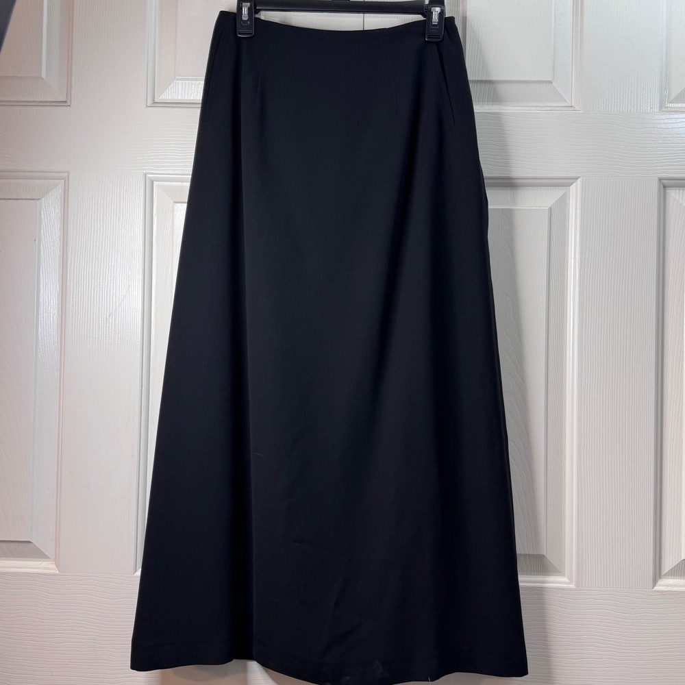 Harve Benard By Bernard Holtzman Black Maxi Skirt Sz10 Exquisite Quality Flowy